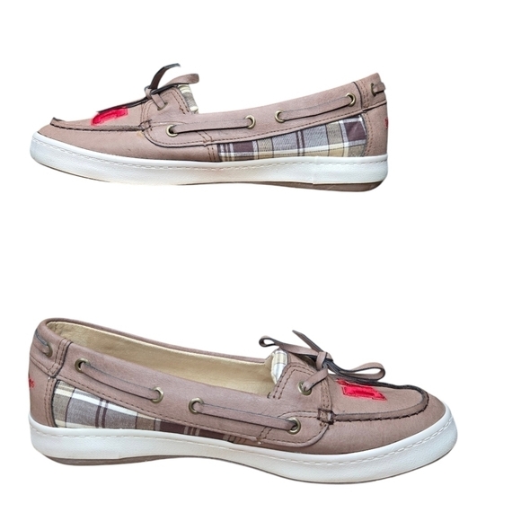 PRIMUS Women's Nebraska Cornhuskers Boat Loafer Shoes Size 9 Brown Red - Picture 3 of 9